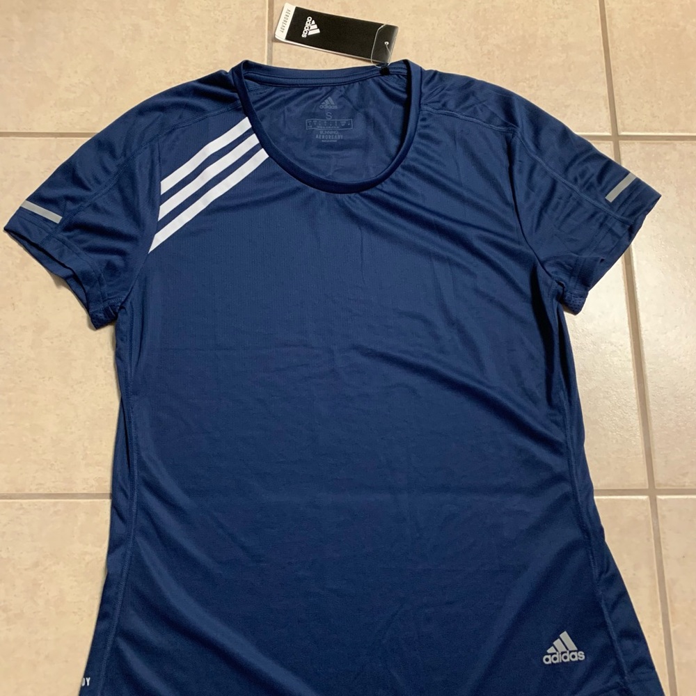 Adidas performance running t-shirt size S. Navy